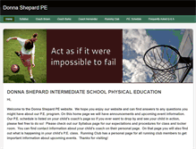 Tablet Screenshot of donnashepardpe.weebly.com