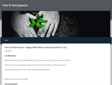 Tablet Screenshot of findpassion35.weebly.com