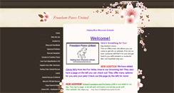 Desktop Screenshot of freedompawsunited.weebly.com