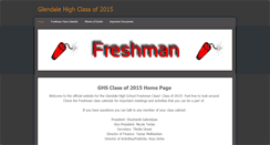 Desktop Screenshot of ghsclassof2015.weebly.com