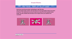 Desktop Screenshot of femalepirates.weebly.com