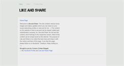Desktop Screenshot of likeandshare.weebly.com