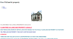 Desktop Screenshot of freeukproperty.weebly.com