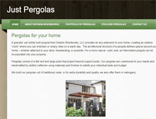 Tablet Screenshot of justpergolas.weebly.com