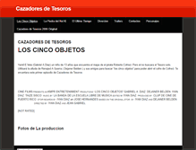 Tablet Screenshot of cazadoresdetesoros.weebly.com