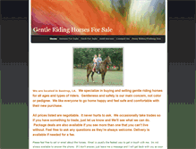 Tablet Screenshot of gentleridinghorses.weebly.com