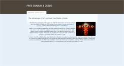 Desktop Screenshot of freediablo3guide.weebly.com