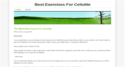 Desktop Screenshot of bestexercisesforcellulite.weebly.com