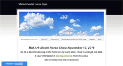 Desktop Screenshot of midarkmodelhorseexpo.weebly.com