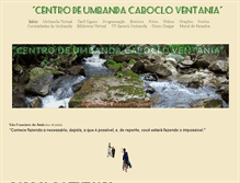 Tablet Screenshot of cabocloventania.weebly.com