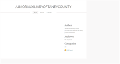 Desktop Screenshot of juniorauxiliaryoftaneycounty.weebly.com