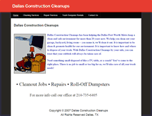 Tablet Screenshot of dallascleaning.weebly.com