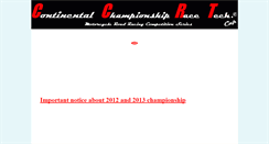 Desktop Screenshot of continentalchampionshipracetech.weebly.com