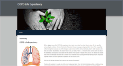 Desktop Screenshot of copdlifeexpectancy.weebly.com