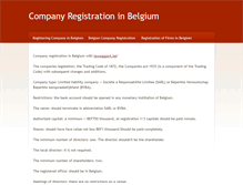 Tablet Screenshot of companyregistrationinbelgium.weebly.com