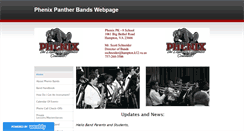 Desktop Screenshot of phenixbands.weebly.com