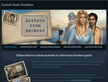 Tablet Screenshot of letters-from-nowhere.weebly.com