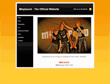Tablet Screenshot of misplacedband.weebly.com