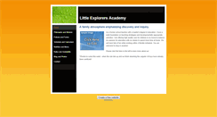Desktop Screenshot of littleexplorersacademy.weebly.com