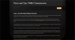 Desktop Screenshot of 700r4transmission.weebly.com