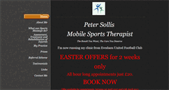 Desktop Screenshot of petersollissportstherapist.weebly.com