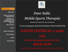 Tablet Screenshot of petersollissportstherapist.weebly.com