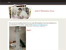 Tablet Screenshot of amysweddingsale.weebly.com