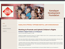 Tablet Screenshot of kamalayandevelopmentfoundation.weebly.com
