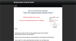 Desktop Screenshot of karpervissen.weebly.com