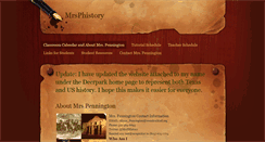 Desktop Screenshot of mrsphistory.weebly.com