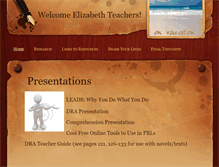 Tablet Screenshot of elizabethteachers.weebly.com