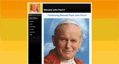 Desktop Screenshot of blessedjohnpaul.weebly.com