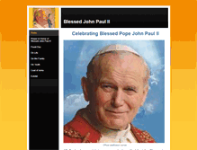 Tablet Screenshot of blessedjohnpaul.weebly.com