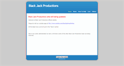Desktop Screenshot of blackjackproductions.weebly.com