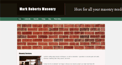 Desktop Screenshot of markrobertsmasonry.weebly.com