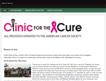 Tablet Screenshot of clinicforthecure.weebly.com