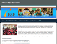 Tablet Screenshot of frontierschoolofexcellence.weebly.com