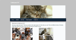 Desktop Screenshot of catlovers101.weebly.com