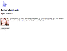 Tablet Screenshot of dayliawallacefansite.weebly.com