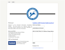 Tablet Screenshot of cincinnatidems.weebly.com