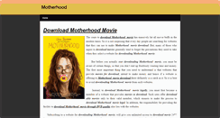 Desktop Screenshot of motherhoodmovie.weebly.com