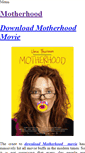 Mobile Screenshot of motherhoodmovie.weebly.com