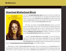 Tablet Screenshot of motherhoodmovie.weebly.com