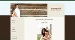 Desktop Screenshot of andyandamber.weebly.com