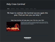 Tablet Screenshot of holycrosscarnival.weebly.com