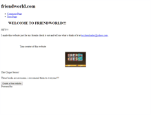 Tablet Screenshot of friendworld.weebly.com