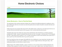 Tablet Screenshot of homeelectronic.weebly.com