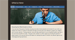 Desktop Screenshot of giftedathome.weebly.com