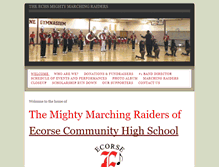 Tablet Screenshot of mightymarchingraiders.weebly.com