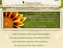 Tablet Screenshot of fearlessfixins.weebly.com